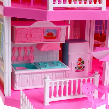 House for dolls "Mansion" with dolls and accessories-12