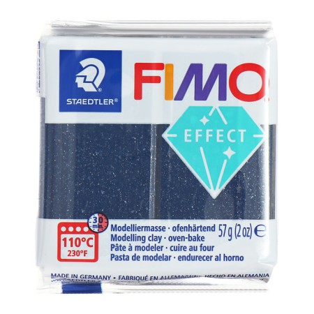 Plastic-polymer clay baked 57g Fimo Effect Galactic blue 8010-352-1