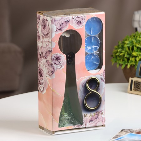 Set of gift "Paris" (diffuser and candles) jasmine, "wealth of aroma" March 8-6