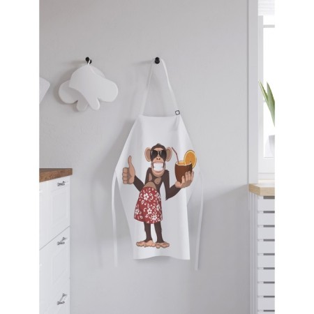 Apron of a kitchen with a photo print “The ability to relax”, adjustable, size OS-1