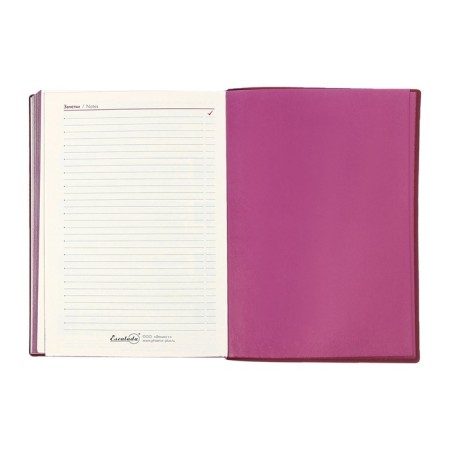 Dated 2025 diary, Escalada, A6+ 176 sheets, soft cover, artificial leather, pancake embossing, tinted block 70 g/m2, burgundy-13