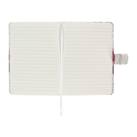 Notebook Gift 112l, Line, with a Fleet, a cut with a pattern of the cover, flowers (17.7x13.5cm) 1-3