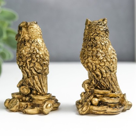 NECK Polystone for bronze "Filin on coins" set of 2 pcs 6x3.5x4 cm-3