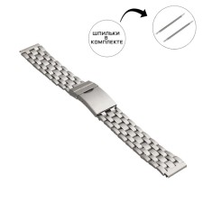 Watch strap, 18 mm, metal, L-18 cm