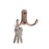 Hook furniture tundra TKD024 Light, two -rod, copper