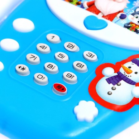 Musical phone stationary "Happy New Year", Russian voice acting, works from batteries-2