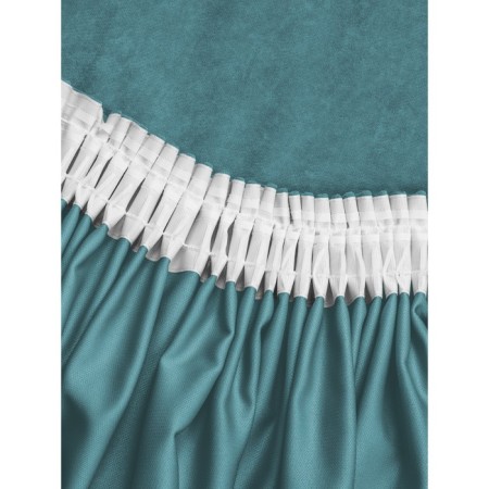 Set of curtains "Canvas", size 200x250 cm, 2 pcs, birus color-2