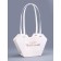 Flower bag embossing is white, "the most beautiful", moisture -resistant, 23x15x9 cm