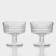 Set of glass creamy Elysia, 250 ml, 2 pcs