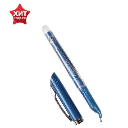 Balloon handle Flair angular for left-handed, node-bela 0.7 mm, blue rod, in a blister