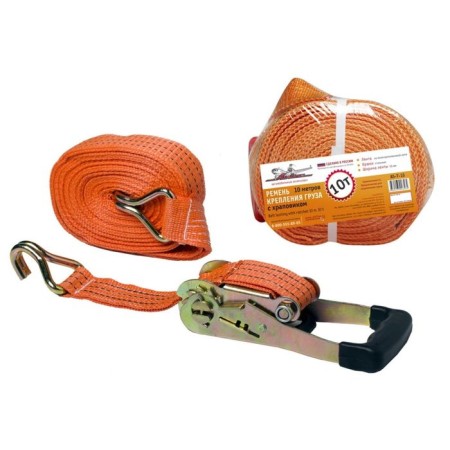 Cargo fastening belt with a ratchet 10 m, 10 t Airline as-T-15