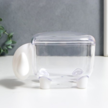 Casket Plastic "Sheep White" 8.5x8x13 cm-1