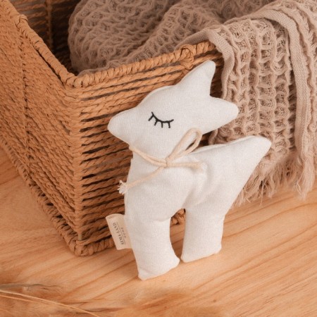 Soft toy "Olenenok", 15 cm, white color-5