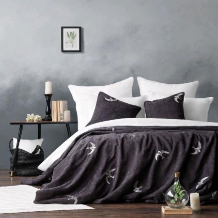 Liberty set: cover 230 x 250 cm, pillowcases 45 x 45 cm - 2 pcs, dark - gray