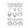 Set for the manufacture of a textile toy "Funny snowman" height - 16.5 cm