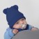 Kinderlitto Piccolino Kinderlitto kit, 2 items: hat, snood, age 6-12 months, Denim color