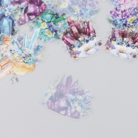 Stickers for creativity "Crystals and flowers" set of 30 pcs 0.7x13x9 cm-2