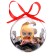 New Year's ball "Surprise toy", on a tape, with a doll
