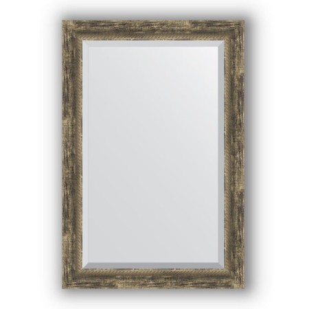 Mirror with fake in a baguette frame - an old tree with weaving 70 mm, 63 x 93 cm, evoForm
