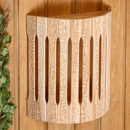 Layer wooden corner "Russian patterns" 31x27x11 cm-3