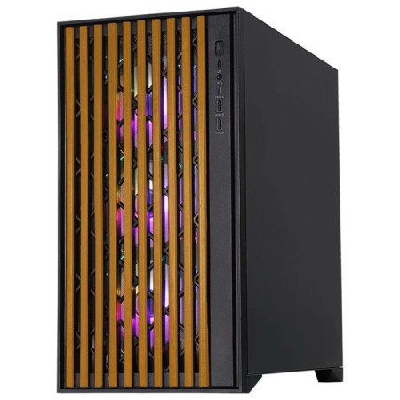 Корпус Formula TimberLine T0 черный без БП mATX 6x120mm 6x140mm 2xUSB3.0 audio-3
