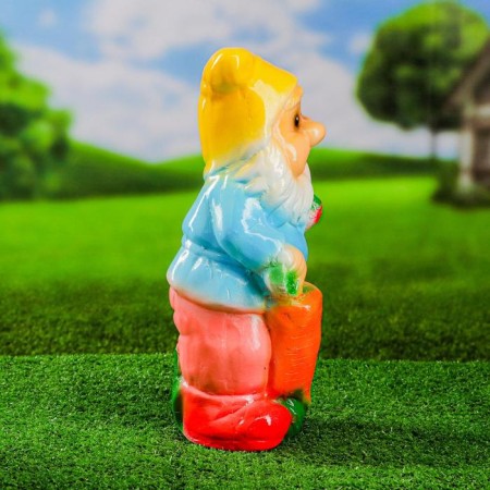 Garden figure "Dwarf with carrots" 36cm-3