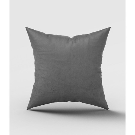 Decorative pillow "velor", size 40x40 cm, color graphite