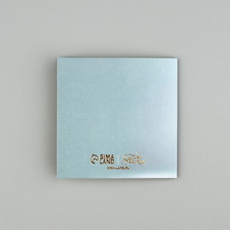 Postcard with an envelope "Happy Birthday", embossing, 7 x 7 cm-3