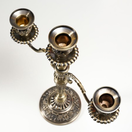 Summary Metal for 3 candles "Rosary" brass 37x31x12 cm-3