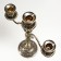 Summary Metal for 3 candles "Rosary" brass 37x31x12 cm