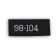 Textile strip "98-104", 5 x 1.1 cm, black color