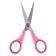 Chancellery scissors "Tropic", 13.5 cm, plastic handles, blister, hull mix