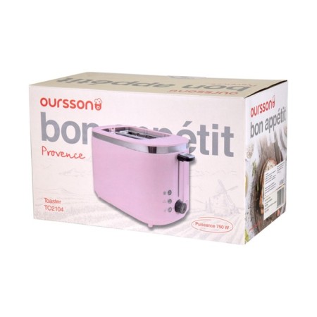 Toster Oursson to2104/PL, 750 W, defrosting/heating, 7 modes, lavender Provence-6