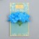 Flowers for decorating "hydrangea" blue 10x10 cm