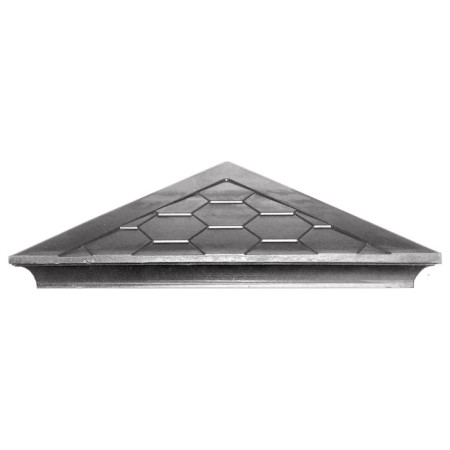 PPK cap to a fence column, 1.5 × 1.5 bricks, 39 × 39 × 4.3 cm, black, “flexible tile”-2