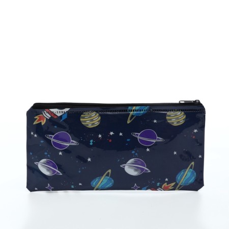 Cosmetic bag-penete on zipper, black color-1
