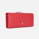 Women's wallet on magnets, red color