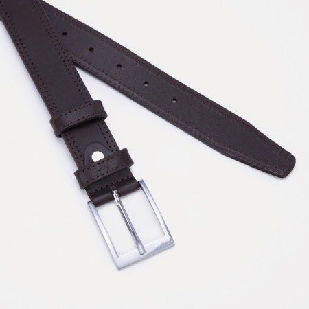Belt with a screw, a purse, a keyboard, brown color-8