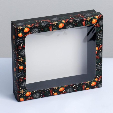 Gift box “Happy New Year!”, 23.5 x 20.5 x 5.5 cm, New Year-2