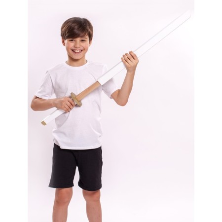 Katana wooden tree of games, scabbard, color white gold-11