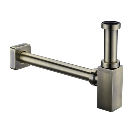 Siphon for the sink Wasserkraft a096, 1 ​​1/4 "x 32 mm, brass/stainless steel, light bronze