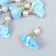 Decor for creativity Textile "Flower with a pearl. Heavenly" set 10 pcs 2.5 cm