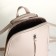 City backpack of artificial leather with lightning, beige color