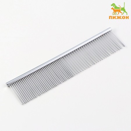 Comb metal medium, rare and frequent teeth, 19 x 4 cm