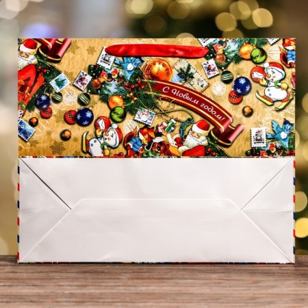Laminated horizontal "Mail of Santa Claus", 49 x 40 x 19 cm-1