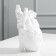 Vase for flowers "Heart", white, 3 x 9 x 20 cm.