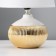 RISALUX LAMBLE LAMPLE LAMP “BRO”, E14, 40 W, white-gold, 18 × 18 × 27 cm