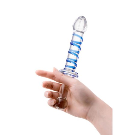 Sexus Glass bilateral phallimitator, glass, transparent, 22.5 cm-8