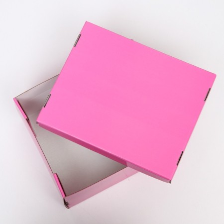 Folding box, pink, 31.2 x 25.6 x 16.1 cm-1