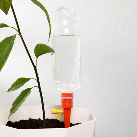 Auto -polyoves for indoor plants Greengo for a bottle, adjustable, with a tap, of plastic, height 15 cm, mix-10